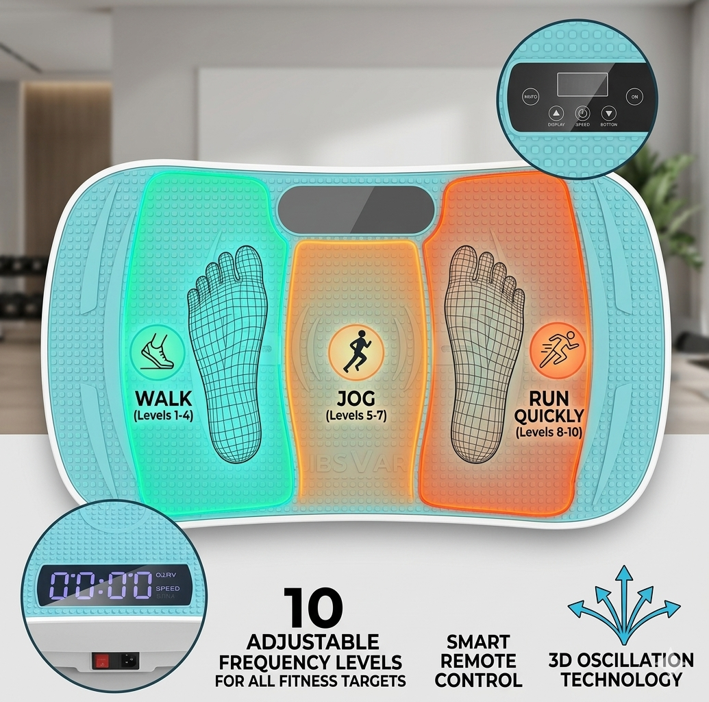 Pulse Plate™ 3D Oscillation Vibration Plate | 30Hz Full-Body Toning, Shaping & Recovery System