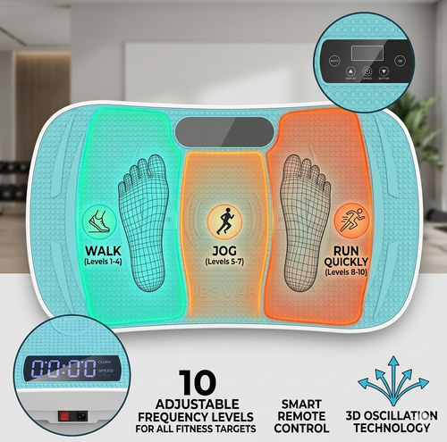 Pulse Plate™ 3D Oscillation Vibration Plate | 30Hz Full-Body Toning, Shaping & Recovery System