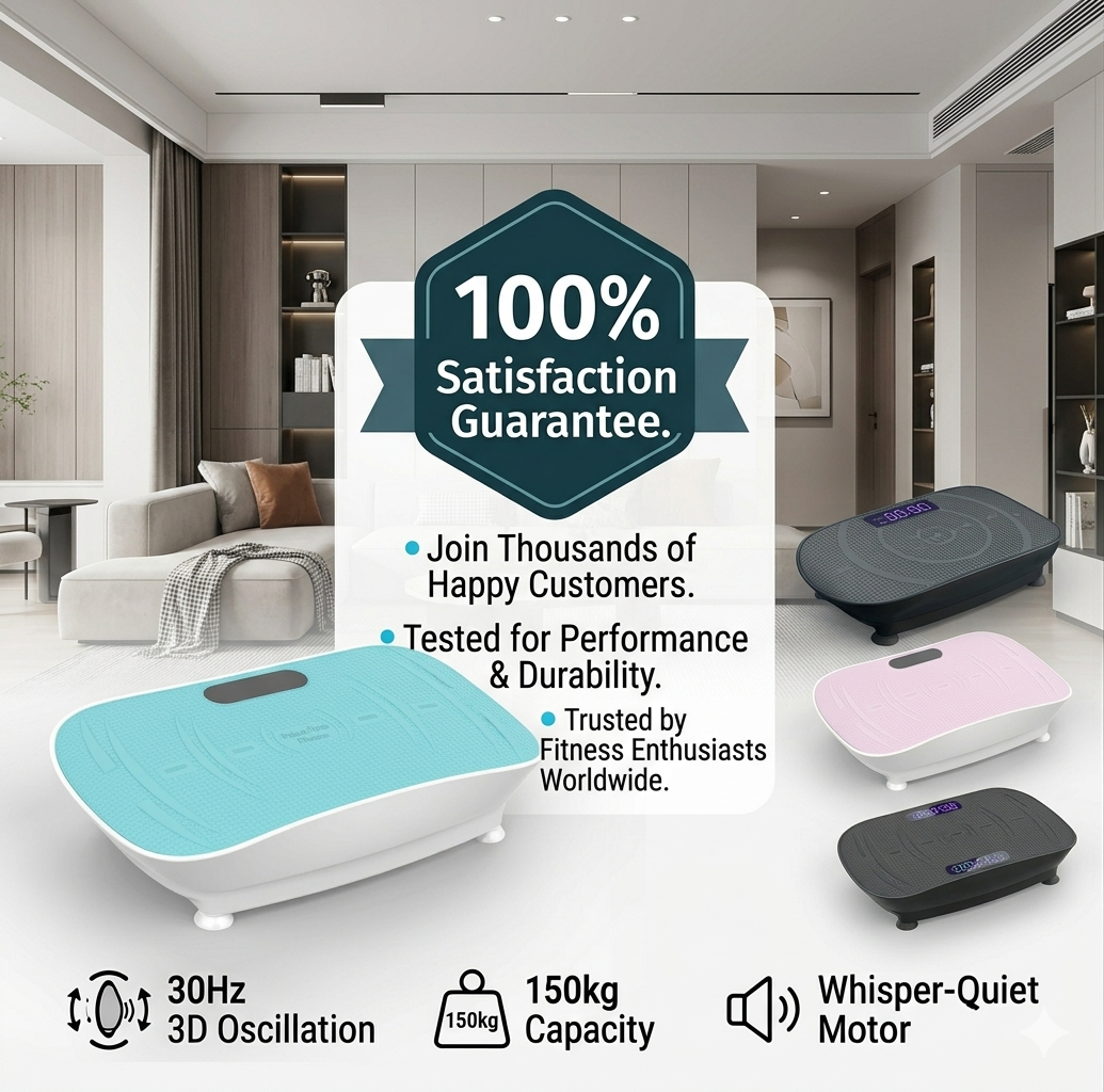 Pulse Plate™ 3D Oscillation Vibration Plate | 30Hz Full-Body Toning, Shaping & Recovery System